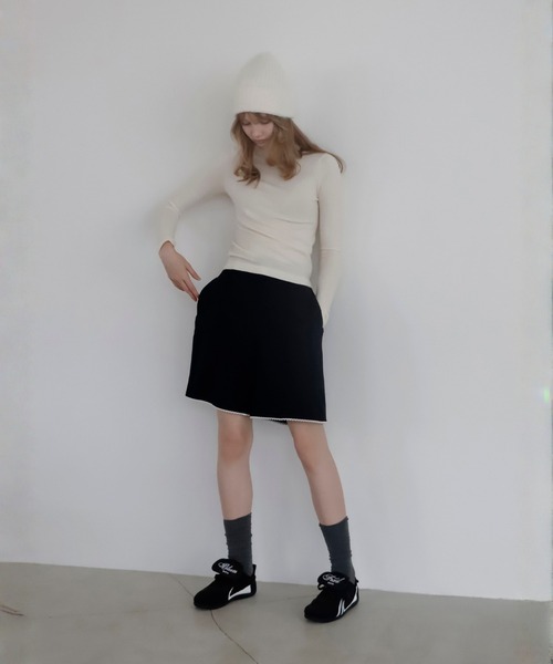 mieya mieya(ミーヤミーヤ)の「【mieya mieya】DRAGEE COLOR TURTLE/ドラジェカラータートル(ニット/セーター・レディース・ホワイト・FREE)」の3枚目の写真