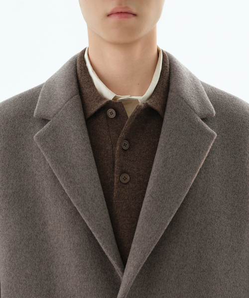MUSINSA STANDARD（ムシンサスタンダード）の「カシミアブレンド特大シングルコート[Toff]（チェスターコート・メンズ・その他・MEDIUM/LARGE/X-LARGE/2XL）」の4枚目の写真