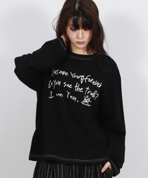 DEMARC(ドゥマーク)の「young forever ステッチ長袖Tシャツ - アイボリー(Tシャツ/カットソー・レディース・その他・MEDIUM/LARGE)」の6枚目の写真