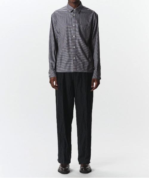 markaware(マーカウェア)の「【MARKAWARE/マーカウェア】DOUBLE PLEATED TROUSERS(スラックス・メンズ・ブラウン/ブラック・1/2)」の7枚目の写真