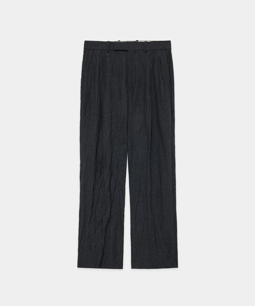 markaware(マーカウェア)の「【MARKAWARE/マーカウェア】DOUBLE PLEATED TROUSERS(スラックス・メンズ・ブラウン/ブラック・1/2)」の3枚目の写真