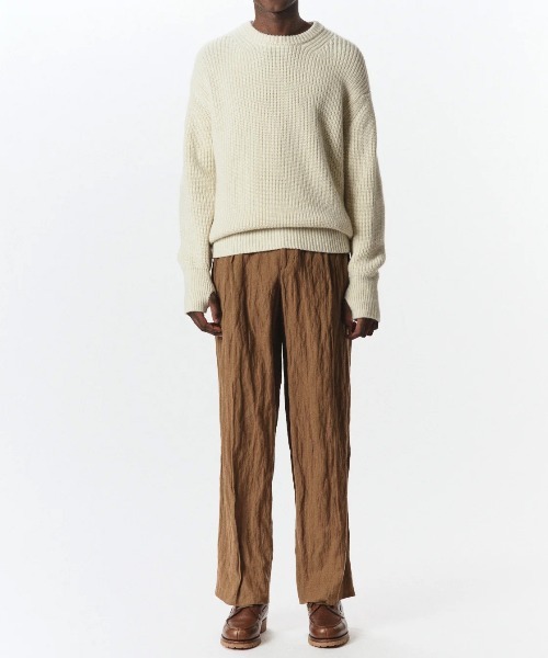 markaware(マーカウェア)の「【MARKAWARE/マーカウェア】DOUBLE PLEATED TROUSERS(スラックス・メンズ・ブラウン/ブラック・1/2)」の13枚目の写真