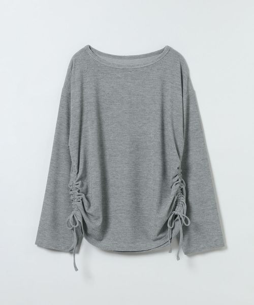 JEANASIS(ジーナシス)の「サカリバサイドドロストプルオーバー/1099358(Tシャツ/カットソー・レディース・アイボリー/ブラック系その他/グレー/パープル・FREE)」の3枚目の写真
