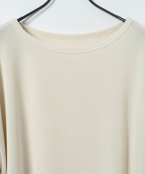 JEANASIS(ジーナシス)の「サカリバサイドドロストプルオーバー/1099358(Tシャツ/カットソー・レディース・アイボリー/ブラック系その他/グレー/パープル・FREE)」の6枚目の写真