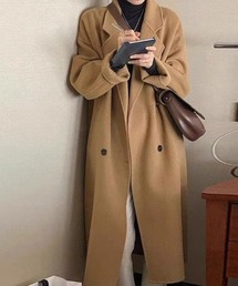オーバーサイズロングチェスターコート