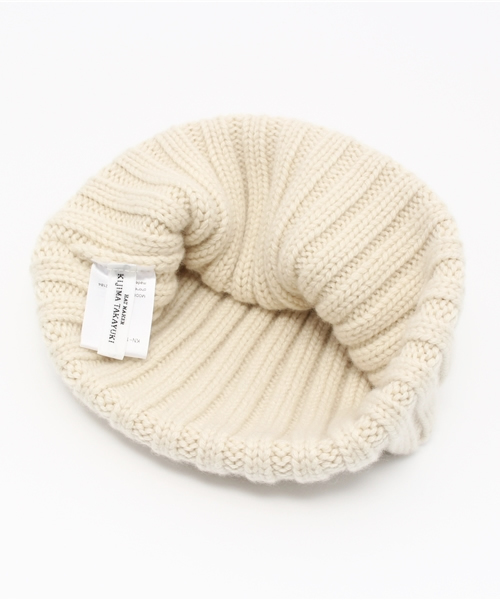 KIJIMA TAKAYUKI（キジマ　タカユキ）の「KIJIMA TAKAYUKI ニットキャップ（ニットキャップ/ビーニー・レディース・オフホワイト・FREE）」の4枚目の写真