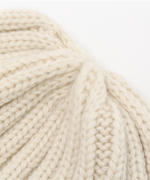 KIJIMA TAKAYUKI（キジマ　タカユキ）の「KIJIMA TAKAYUKI ニットキャップ（ニットキャップ/ビーニー・レディース・オフホワイト・FREE）」の5枚目の写真