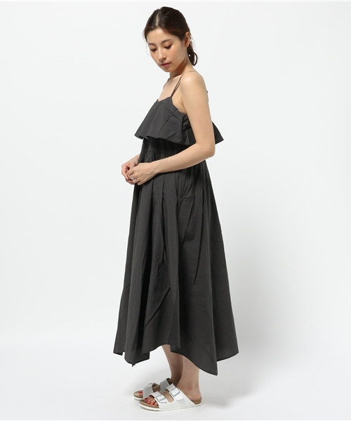 LBC(エルビーシー)の「マキシキャミワンピース (ワンピース・レディース・オリーブ/ダークグレー・MEDIUM/LARGE)」の4枚目の写真