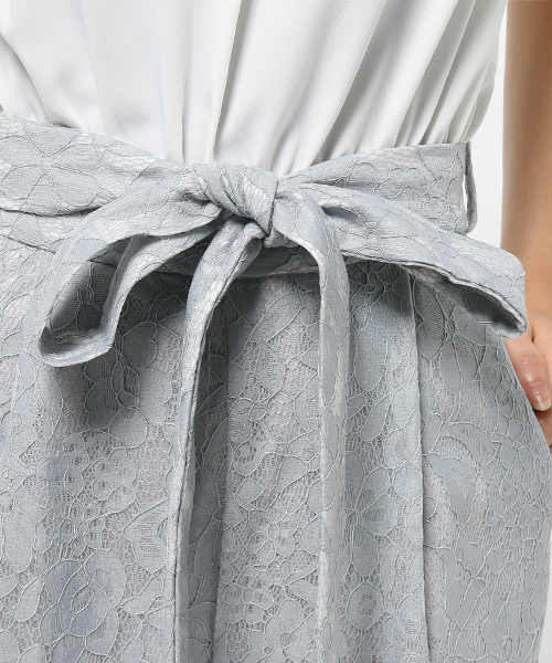 MIIA（ミーア）の「レースプチフォーマルコンビネゾン（つなぎ/オールインワン・レディース・オフホワイト/グレー/ブラック/ピンク・FREE）」の14枚目の写真