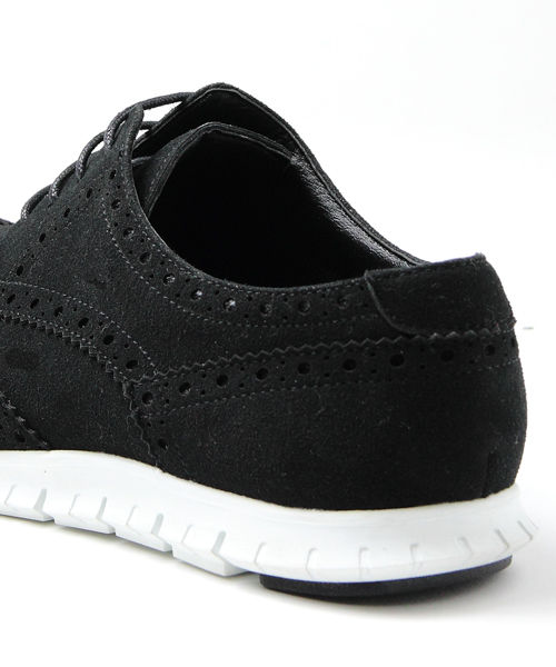 JACKROSE（ジャックローズ）の「ホワイトソールウィングチップシューズ（スニーカー・メンズ・ブラック/グレー/レッド/ブラック×ブラック/ベージュ・L/M）」の7枚目の写真