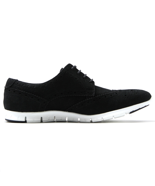 JACKROSE（ジャックローズ）の「ホワイトソールウィングチップシューズ（スニーカー・メンズ・ブラック/グレー/レッド/ブラック×ブラック/ベージュ・L/M）」の6枚目の写真