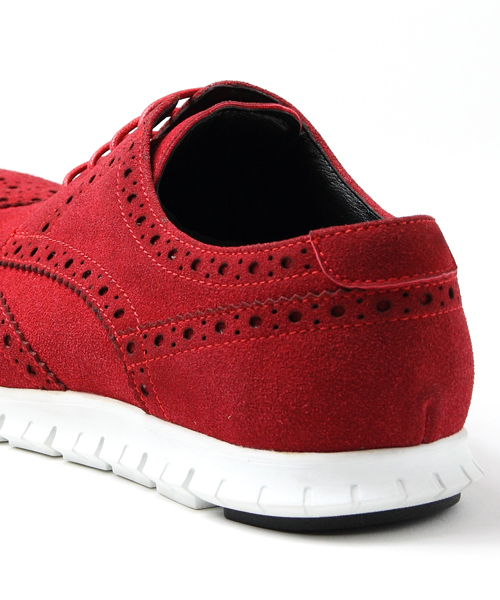 JACKROSE（ジャックローズ）の「ホワイトソールウィングチップシューズ（スニーカー・メンズ・ブラック/グレー/レッド/ブラック×ブラック/ベージュ・L/M）」の15枚目の写真