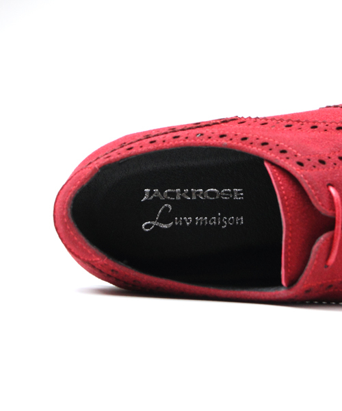 JACKROSE（ジャックローズ）の「ホワイトソールウィングチップシューズ（スニーカー・メンズ・ブラック/グレー/レッド/ブラック×ブラック/ベージュ・L/M）」の13枚目の写真