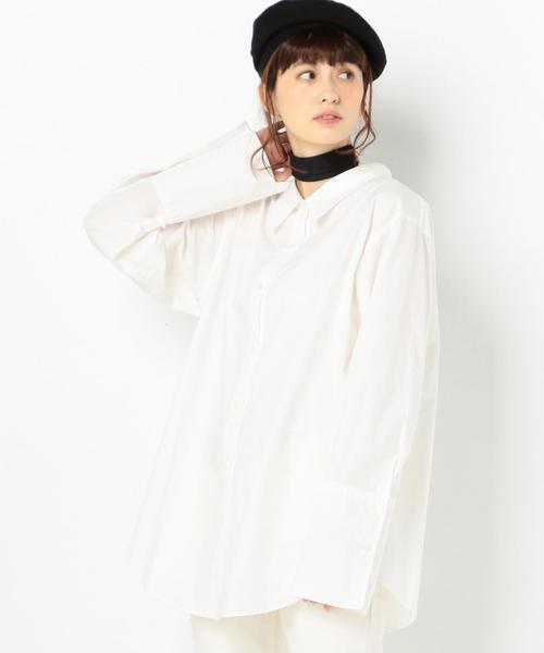 Another Edition(アナザーエディション)の「コットンタイプライターシャツ ◆(シャツ/ブラウス・レディース・オフホワイト・FREE)」の5枚目の写真