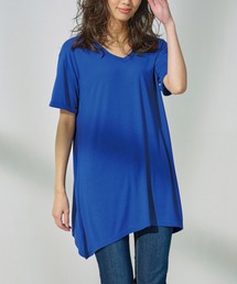 接触冷感 ゆるシルエットVネックTシャツ