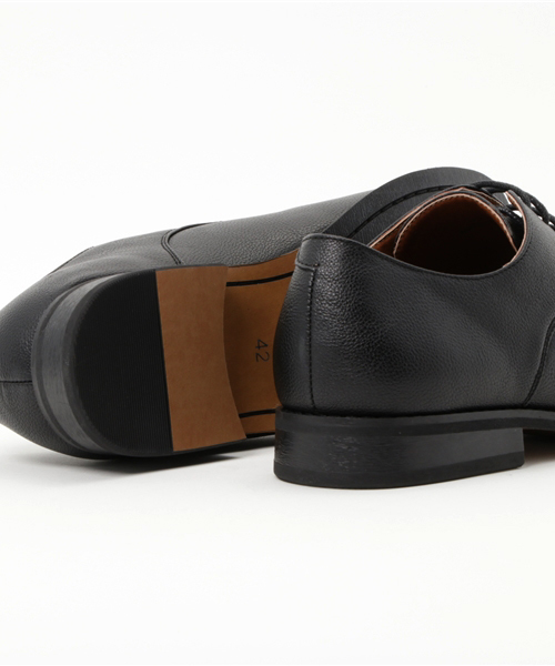 JACKROSE(ジャックローズ)の「シボPUプレーンシューズ(ドレスシューズ・メンズ・ブラウン/ブラック・L/M)」の8枚目の写真