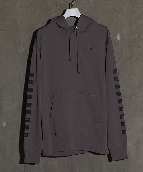 NUMBER (N)INE（ナンバーナイン）の「【NUMBER (N)INE】≪STUDIOUS限定≫別注グラフィックプリントスウェットパーカー（パーカー・メンズ・ブラック/ホワイト/チャコールグレー・2/1/3）」の3枚目の写真