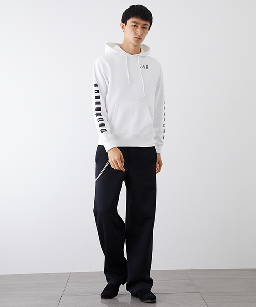 NUMBER (N)INE（ナンバーナイン）の「【NUMBER (N)INE】≪STUDIOUS限定≫別注グラフィックプリントスウェットパーカー（パーカー・メンズ・ブラック/ホワイト/チャコールグレー・2/1/3）」の5枚目の写真