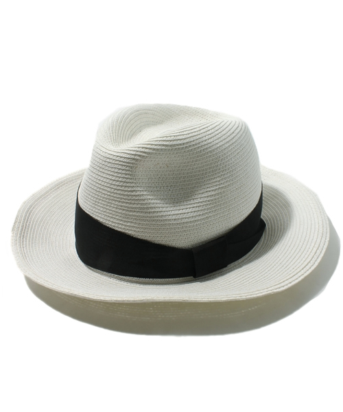 JENEVIEVE（ジュヌヴィエーヴ）の「ペーパーハット（ハット・レディース・ホワイト/ベージュ/グリーン・FREE）」の2枚目の写真