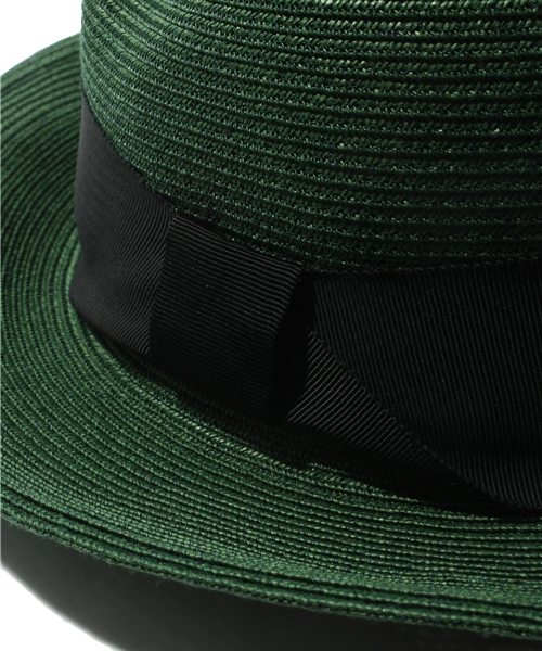 JENEVIEVE（ジュヌヴィエーヴ）の「ペーパーハット（ハット・レディース・ホワイト/ベージュ/グリーン・FREE）」の6枚目の写真