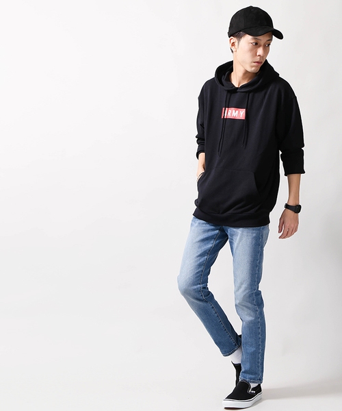 WEGO（ウィゴー）の「WEGO/ARMYボックスロゴパーカー（パーカー・メンズ・ブラック/ネイビー/ホワイト/杢グレー・SMALL/MEDIUM/LARGE）」の9枚目の写真