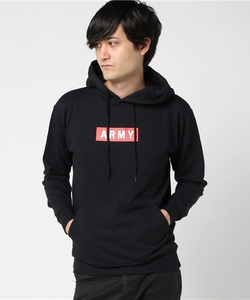 セール】WEGO/ARMYボックスロゴパーカー（パーカー）｜WEGO