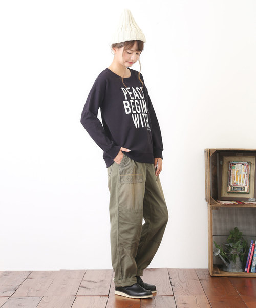 TOBILA（トビラ）の「ピーチツイルベイカーパンツ（その他パンツ・レディース・ベージュ/カーキ/キャメル・M/S）」の16枚目の写真