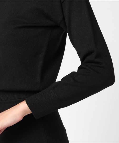 N.(N. Natural Beauty Basic)(エヌエヌナチュラルビューティーベーシック)の「ハイネックフレアワンピース(ワンピース・レディース・ブラック/ベージュ/グレー/ブルー・MEDIUM)」の21枚目の写真