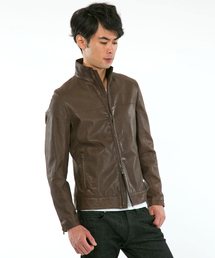    カルバンクライン　レザージャケット Calvin Klein カルバンクライン シングル ライダースジャケット