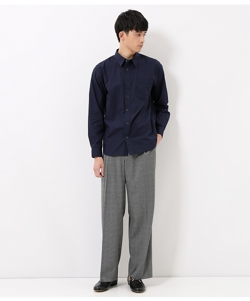 ADAM ET ROPE'(アダムエロペ)の「50ブロードカジュアルシャツ(シャツ/ブラウス・メンズ・ホワイト/ベージュ/ネイビー・S/M/L)」の12枚目の写真