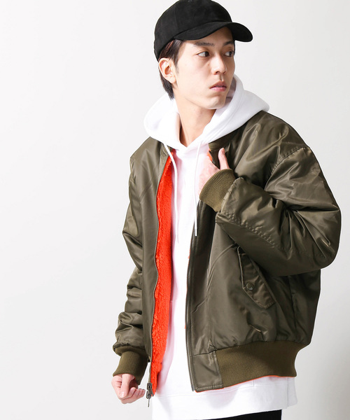 Wego ウィゴー の Wego ボアリバーシブルma 1 Ma 1 Wear