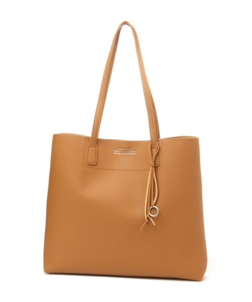 GLOBAL WORK（グローバルワーク）の「フェイクレザーベーシックトートバッグ/780691（トートバッグ・メンズ・ホワイト/ライトブルー/ブラック/ダークブラウン/ベージュ/ネイビー/レッド/オフホワイト/ブルー系その他/ライトグレー/ライトイエロー/スカイブルー/グレー系その他/ゴールド系その他・FREE）」の8枚目の写真