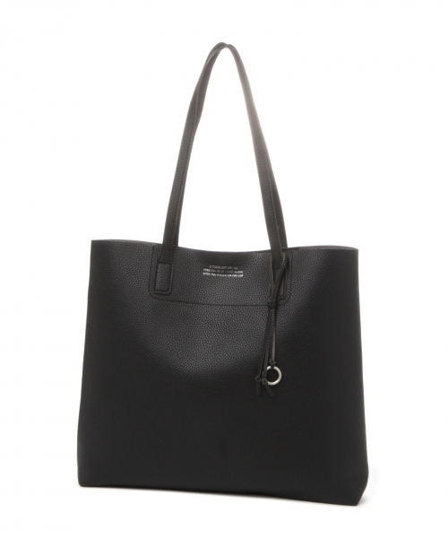 GLOBAL WORK（グローバルワーク）の「フェイクレザーベーシックトートバッグ/780691（トートバッグ・メンズ・ホワイト/ライトブルー/ブラック/ダークブラウン/ベージュ/ネイビー/レッド/オフホワイト/ブルー系その他/ライトグレー/ライトイエロー/スカイブルー/グレー系その他/ゴールド系その他・FREE）」の4枚目の写真