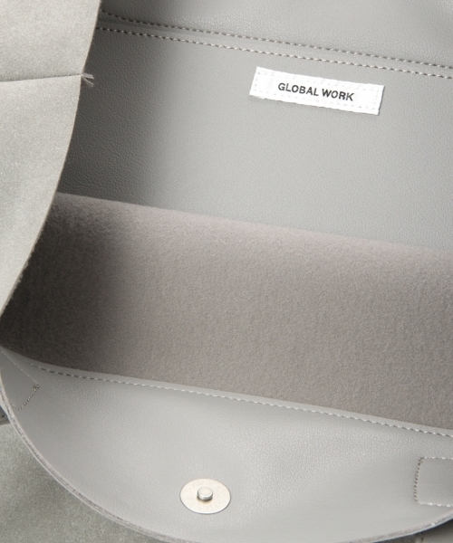 GLOBAL WORK（グローバルワーク）の「フェイクレザーベーシックトートバッグ/780691（トートバッグ・メンズ・ホワイト/ライトブルー/ブラック/ダークブラウン/ベージュ/ネイビー/レッド/オフホワイト/ブルー系その他/ライトグレー/ライトイエロー/スカイブルー/グレー系その他/ゴールド系その他・FREE）」の22枚目の写真