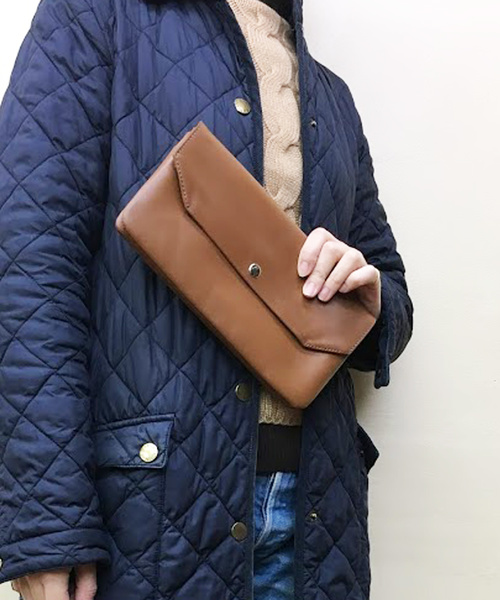 Marie-Louise（マリ－・ルイ－ズ）の「【Marie-Louise/マリールイーズ】2wayレザーミニバッグ/#MLS-B003（クラッチバッグ・レディース・ブラック/ブラウン・FREE）」の10枚目の写真