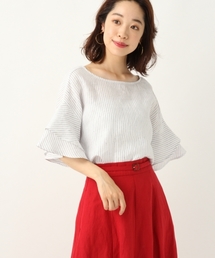 A part by | 洗える/リネンフレアソデブラウスSS 789630(シャツ/ブラウス)