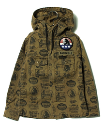 JOEY HYSTERIC | ワッペン付ストレッチチノ 長袖ミリタリーSH(シャツ/ブラウス)