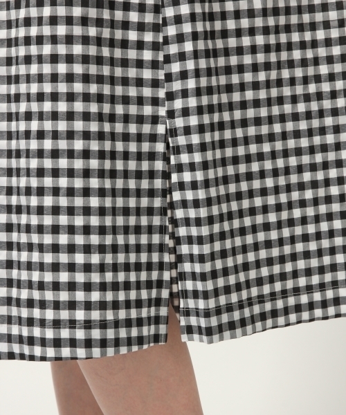 GLOBAL WORK(グローバルワーク)の「ロングシャツワンピースチェック/787731(ワンピース・レディース・その他/スカイブルー/パープル系その他2・FREE)」の9枚目の写真