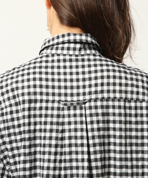 GLOBAL WORK(グローバルワーク)の「ロングシャツワンピースチェック/787731(ワンピース・レディース・その他/スカイブルー/パープル系その他2・FREE)」の13枚目の写真