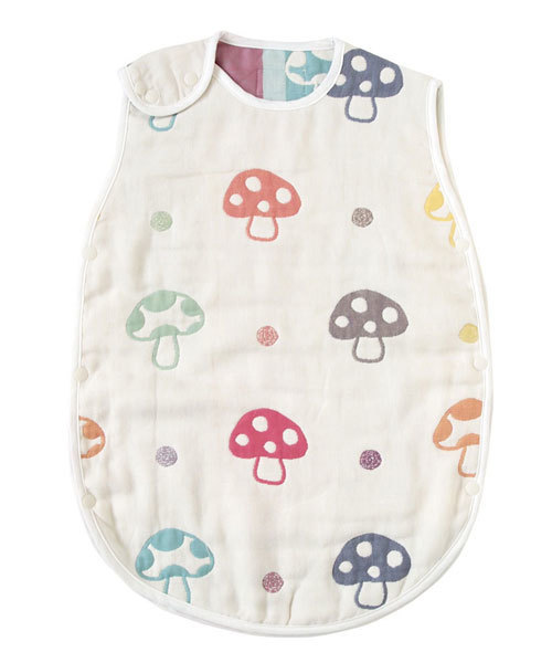 【Hoppettaホッペッタ】 champignon ふくふく6重ガーゼ ベビースリーパー ラッピング済ギフトセット（ベビーギフト）｜Hoppetta（ホッペッタ）