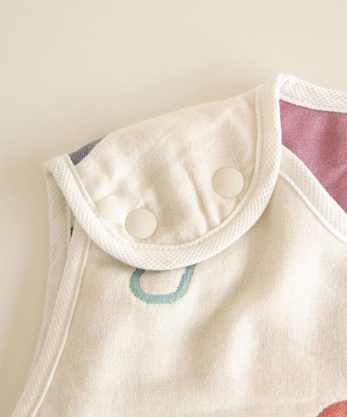 【Hoppettaホッペッタ】 champignon ふくふく6重ガーゼ ベビースリーパー ラッピング済ギフトセット（ベビーギフト）｜Hoppetta（ホッペッタ）