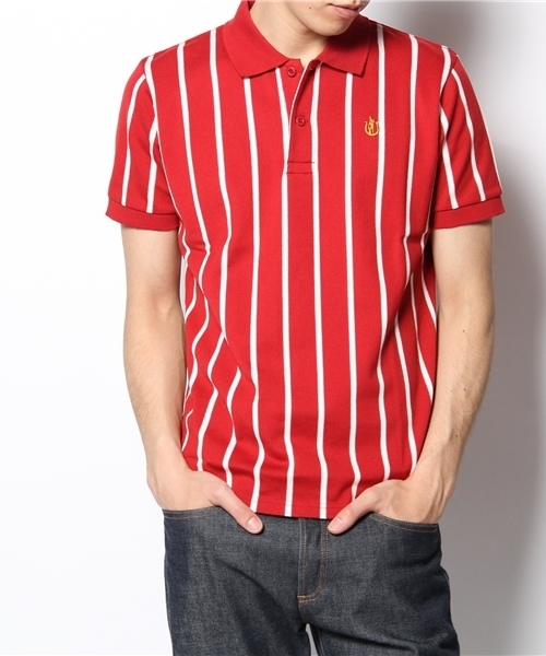 Hysteric ストライプ ポロシャツ hysteric glamour 人気色