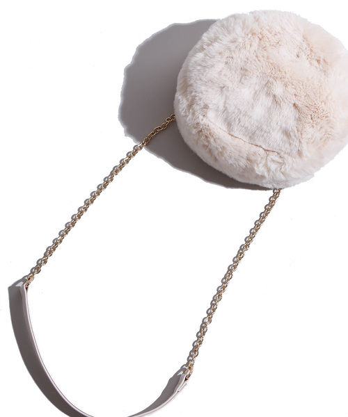 WEGO(ウィゴー)の「WEGO/サークルファーミニショルダーバッグ(ショルダーバッグ・レディース・ブラック/ダークグリーン/ベージュ/ブラウン/グレー/ピンク/アイボリー/ワイン・FREE)」の2枚目の写真