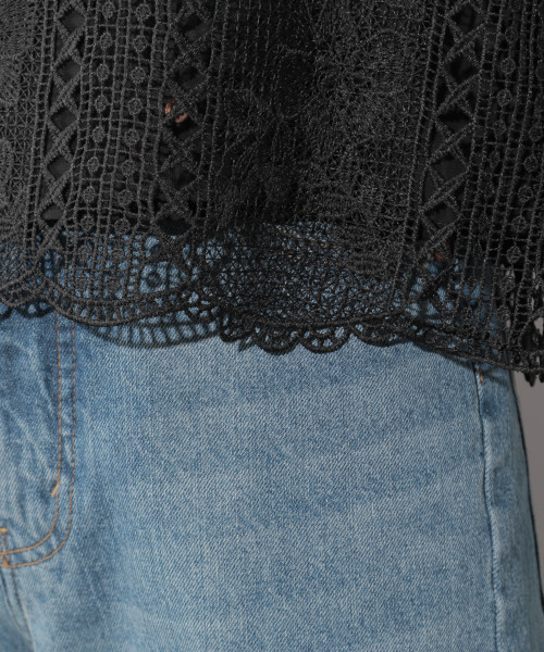 PAGEBOY(ページボーイ)の「ケミカルレースハイネックノースリーブ(シャツ/ブラウス・レディース・ホワイト/ブラック/レッド・FREE)」の17枚目の写真