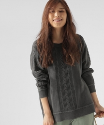 フェイドケーブルニットプルオーバー