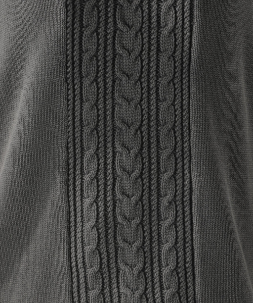 BAYFLOW（ベイフロー）の「フェイドケーブルニットプルオーバー（ニット/セーター・レディース・カーキ/マスタード/チャコール・SMALL/MEDIUM）」の13枚目の写真