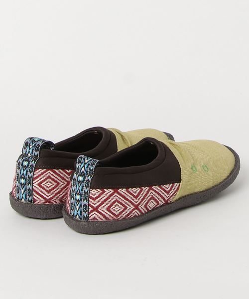 チャイハネ（チャイハネ）の「【チャイハネ】エスニックパッチワークスリッポン メンズサイズ（スリッポン・メンズ・ネイビー/カーキ/マスタード・MEDIUM/LARGE）」の4枚目の写真