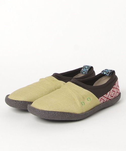 チャイハネ（チャイハネ）の「【チャイハネ】エスニックパッチワークスリッポン メンズサイズ（スリッポン・メンズ・ネイビー/カーキ/マスタード・MEDIUM/LARGE）」の3枚目の写真