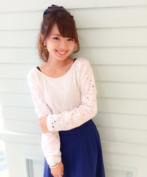 Kastane | 【Kastane】袖レース長袖P/O(Tシャツ/カットソー)
