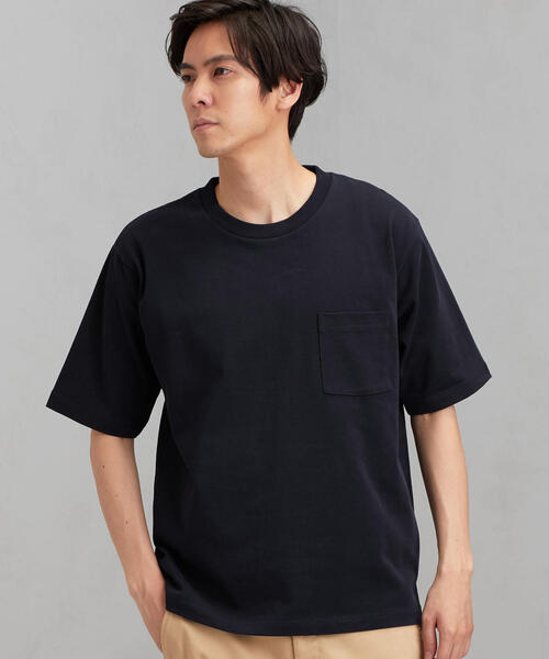 green label relaxing（グリーンレーベルリラクシング）の「SC ヘビーウェイト クルー 半袖　Tシャツ（Tシャツ/カットソー・メンズ・ライトブルー/ホワイト/オレンジ/コバルトブルー/ワインレッド/ライム/オレンジ系その他/ベージュ/ネイビー/ブラック/マスタード/ロイヤルブルー・M/S/XL/L）」の7枚目の写真